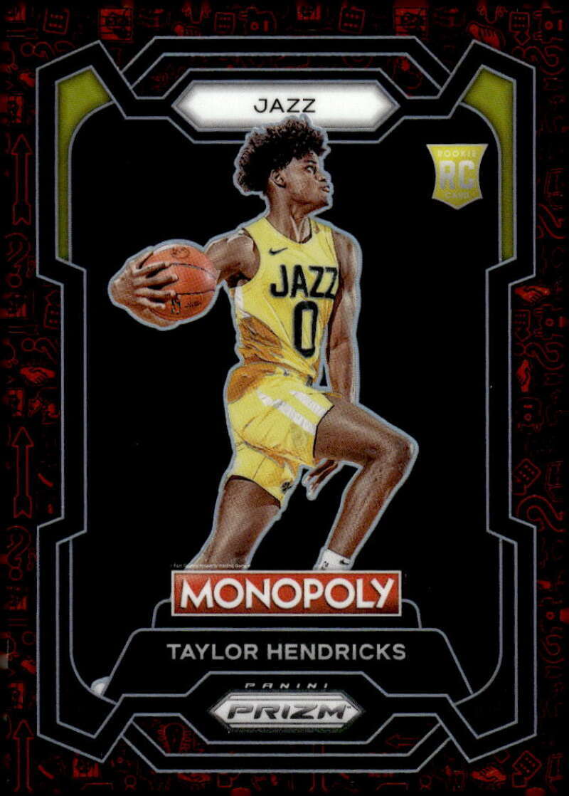 TAYLOR HENDRICKS RC 2023-24 Panini Prizm Monopoly Red Pattern #86 ROOKI ID:94948