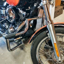 MOFUN Dyna Engine Guard Highway Crash Bars For Harley Fat Boy, Low Rider (06-17)