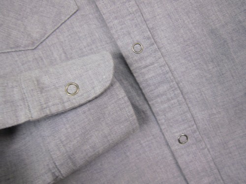 Band of Outsiders grau angerautes Flanell Western Hemd Gr. 0 XS - Bild 5 von 9