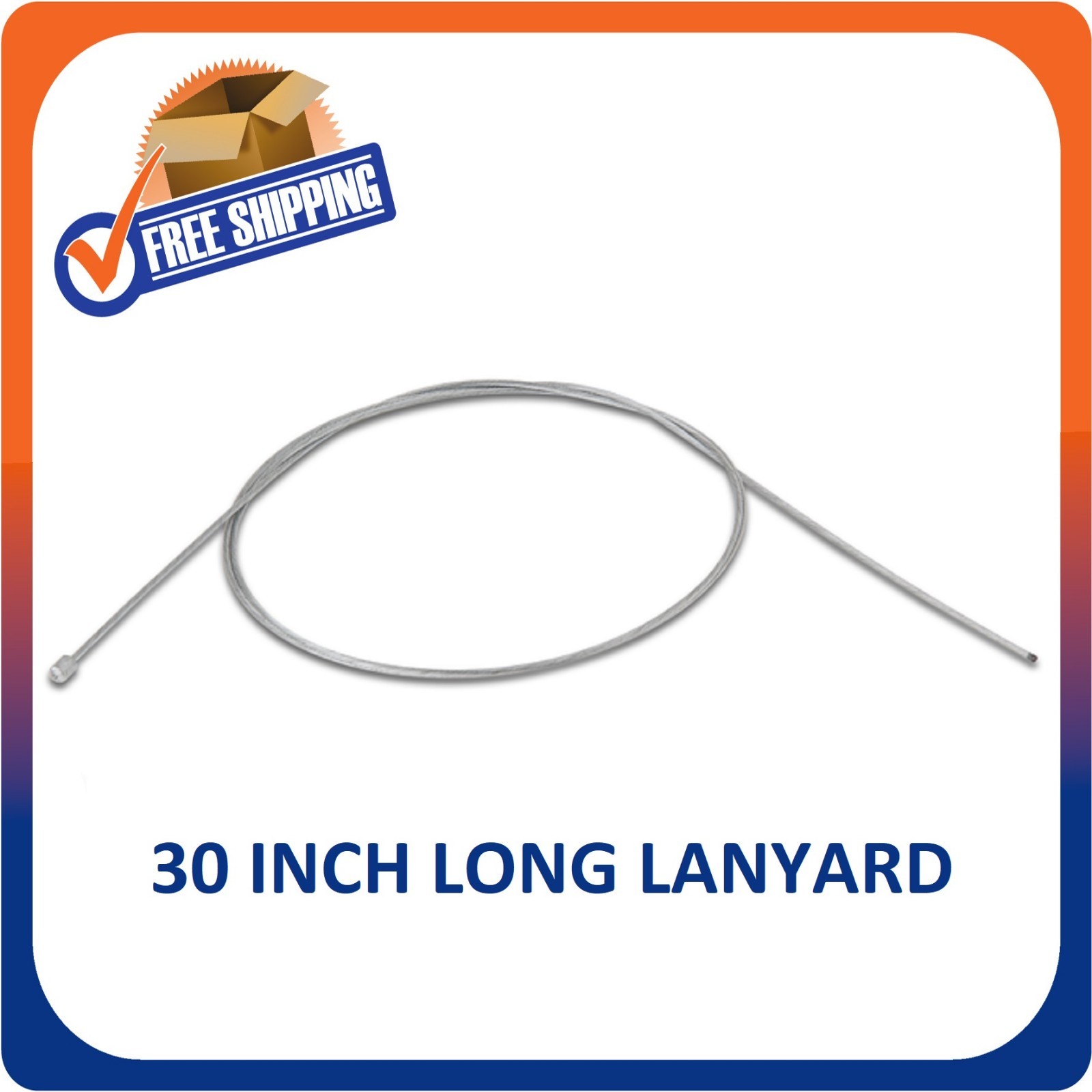 500 SECURITY LANYARD 30 INCH LONG WIRE BALL & POINT FOR RETAIL HARD TAGS