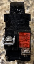 PUSHMATIC 31215 15 A TWO POLE CIRCUIT BREAKER ORIGINAL BOX NEW NOS.