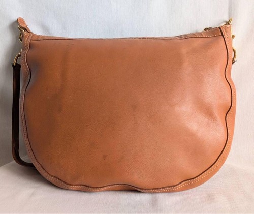 GUCCI Rare Hobo Bag Brown Semicircular Large Leather Authentic Used JPN - Picture 6 of 11