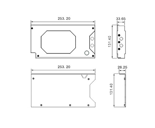 Granzon GPU Water Block For ASUS TUF RTX 5080 O18G GAMING/TUF 5070TI GAMING - Photo 5/15