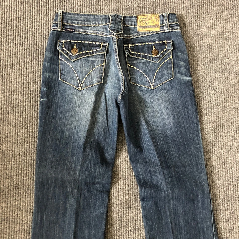 Женские джинсы Cowgirl Up Don't Fence Me размер 4 W28 внутренний шов 30 дюймов подол - Изображение 4 из 4