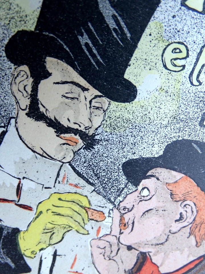 STEINLEN Lithographie orig. 1895 Affiche Mothu et Doria Scènes Impressionnistes - Photo 3/4