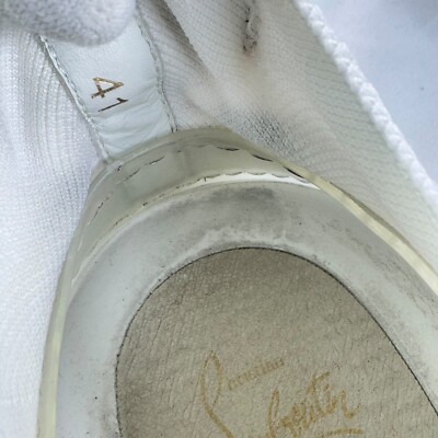 CHRISTIAN LOUBOUTIN White Leather Arpoador Men display picture 3