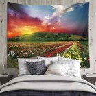 Beautiful Garden Sky 3D Wall Hang Cloth Tapestry Fabric Decorations Decor
