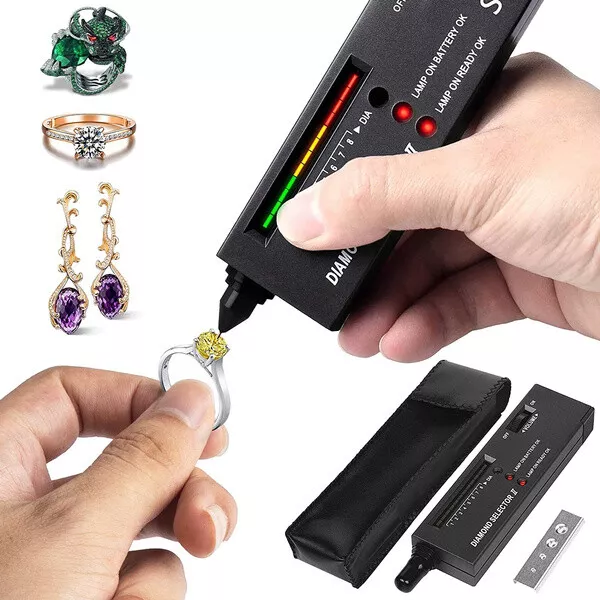 Portable Diamond Tester Selector Illuminated Jewelry Gemstone