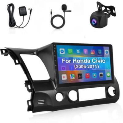 For 2006-2011 Honda Civic Android 12.0 Car Stereo Radio GPS Navi WiFi Mic 10.1''