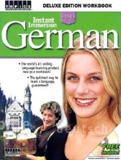 Instant Immersion German: Deluxe Edition Workbook German Edition - GOOD
