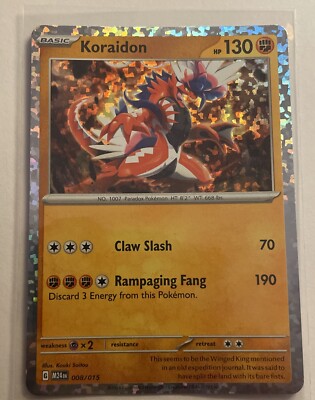 2025 McDonalds Pokémon Promo Dragon Discovery  008/015 Holo Koraidon