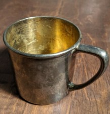 Vintage Oneida SilverSmiths Cup Toddler Baby Child Mug USA Silverplate