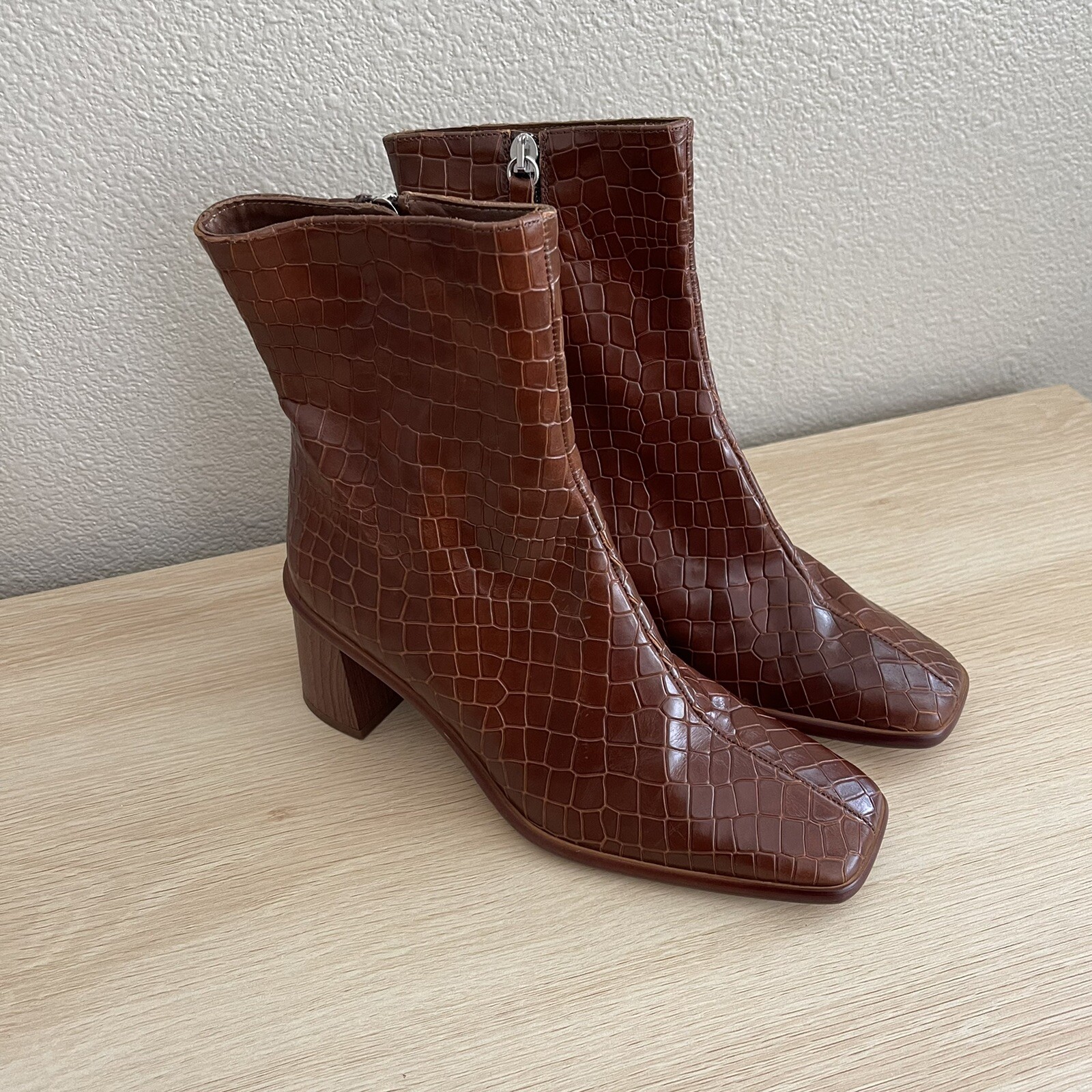ALOHAS West Cape Boot in Croco Brown 