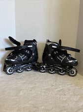 Hueihong Black Rollarblades Size M 35-38 Made In China ABEC-7 Open box New