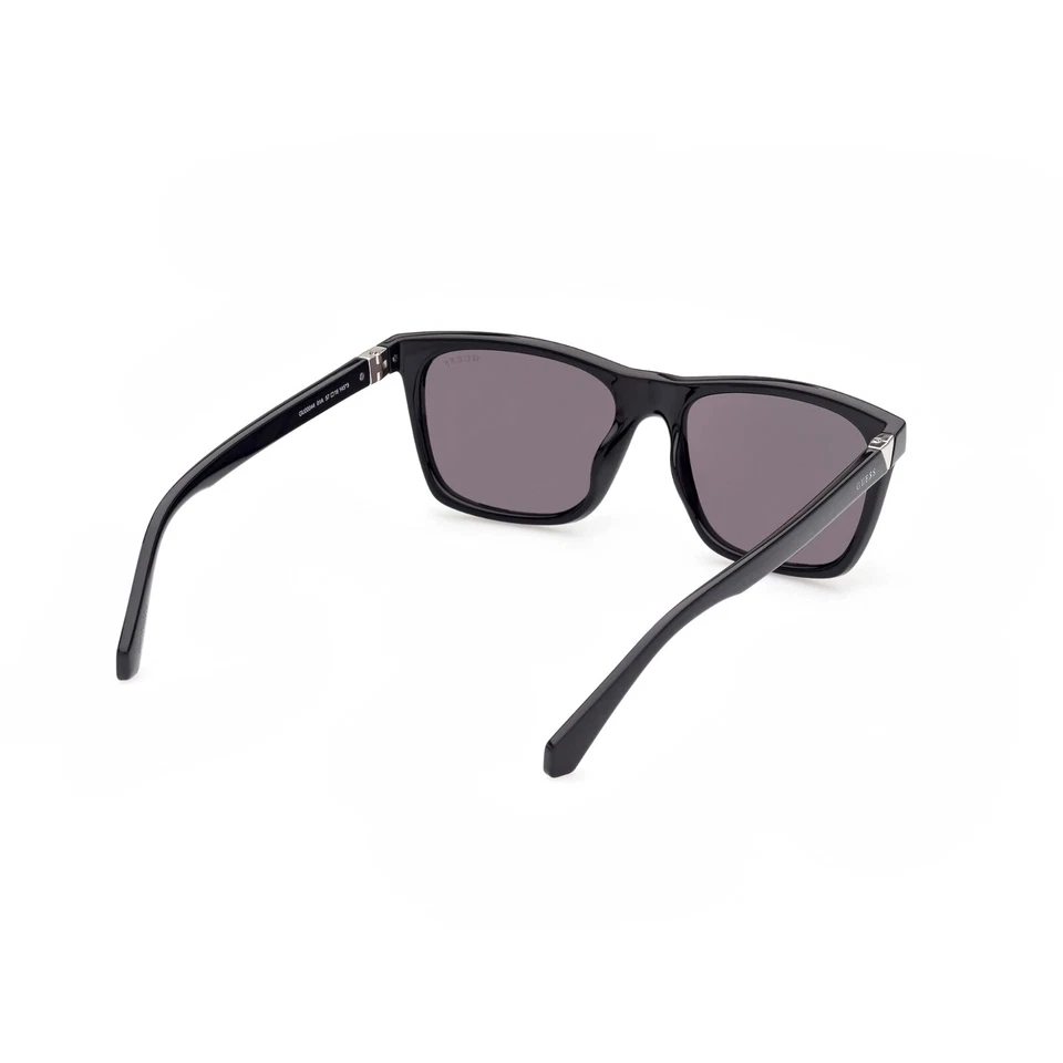 Gafas de sol Guess GU00044 01A marco de plástico cuadrado negro brillante 57-18-145 Foto 3 de 4