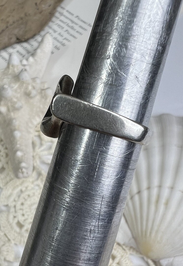 Modern Simplistic Design Solid Sterling Silver Ri… - image 11