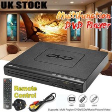 DVD Player Compact Multi Region ADH CD VCD Music Disc Upscaling USB With Remote
