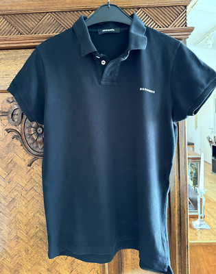 DSQUARED2 Poloshirt schwarz black Gr. 48 original slim Fit