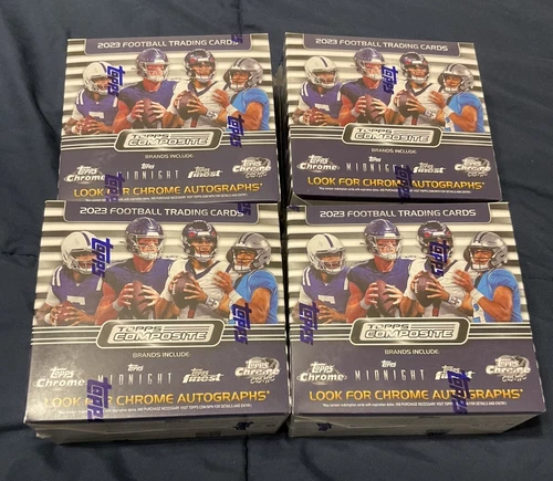 Lot of 4 - 2023 Topps Composite NFL Football Mega Monster Mega Box Sealed New