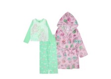 Disney Princess Plush Hooded Robe And 2 Pc Set Size small 4,6 medium 6,8 or L 10