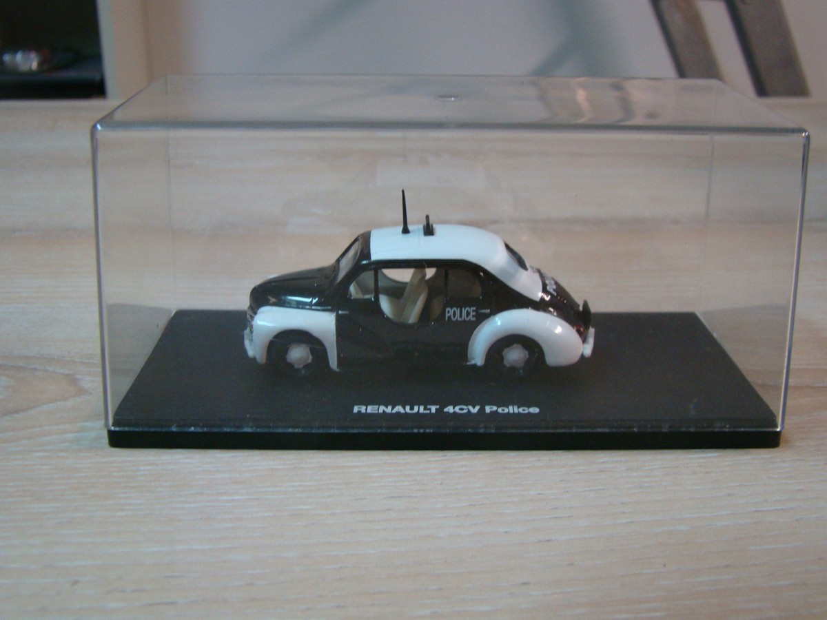 Eligor Renault 4CV police noire et blanche, 1/43e