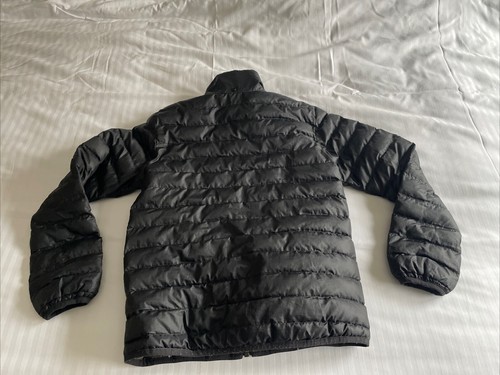 Helly Hansen Puffer Jacket Kids Boys Reversible Camo Winter Black 140/10 No Hood - Picture 2 of 4