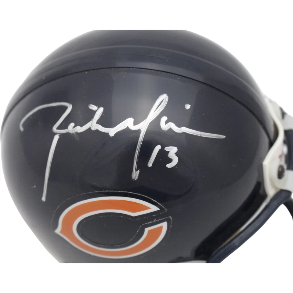 Mini casco Beckett 44184 réplica réplica de los Chicago Bears VSR4 autografiado por Rick Mirer Foto 2 de 4