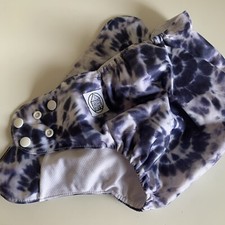 Stout House Denim Tie-Dye Pocket Cloth Diaper Fits Newborns - Toddlers