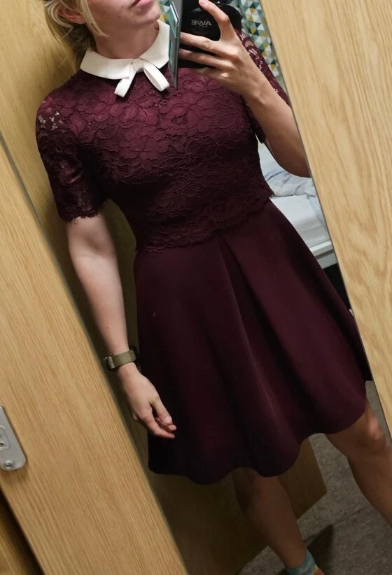 Ted Baker Burgundy Dress Cocktail