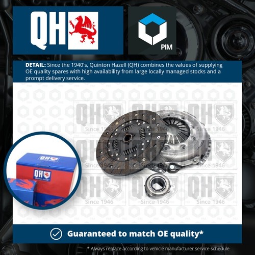 Kit de embrague 3 piezas (cubierta + placa + liberador) QKT2037AF calidad Quinton Hazell nuevo