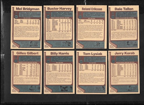 1977-78 OPC O PEE CHEE NHL HOCKEY CARD ERROR CHECKLIST VARIATION 1-132 SEE LIST - Picture 290 of 312
