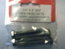 1/4" BSF X 2"   HEX HEAD SET SCREW BOLTS   X 4