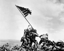 Iwo Jima American Flag Raising World War 2 WWII 8 x 10 Photo Picture Photograph 