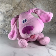 VINTAGE NICK JR. BLUE'S CLUES MAGENTA BIG HEAD FLOPPY PLUSH ANIMAL CIRCA 1998