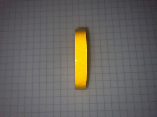 Cinta Reflectante Amarilla 1" Tipo 2 Super Engineer Grado Nikkalite Seguridad SEG Seguro - Imagen 8 de 9