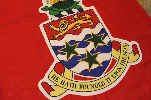 Cayman islands red ensign courtesy flag hand stitched 1yd woven premium sewn UK - Foto 2 di 6