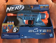 Nerf Elite 2.0 Volt SD-1 Blaster -- 6 Official Nerf Darts, Light Beam Nerf Gun