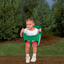 Commercial Grade Toddler Swing High Back Seat w/ Lap Belt Rugged Welded Chain