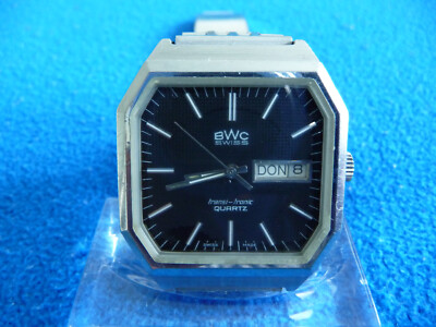 Armbanduhr BWC Swiss Transi-Tronic Quartz Vintage.