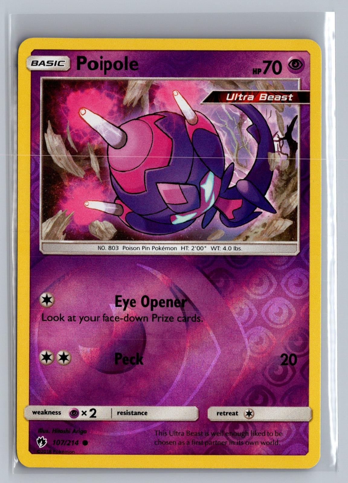 Poipole 107/214 Common Lost Thunder Pokemon Reverse Holo Near Mint
