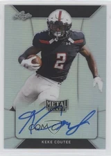 2018 Leaf Metal Draft Keke Coutee #BA-KC1 Rookie Auto RC 3f2