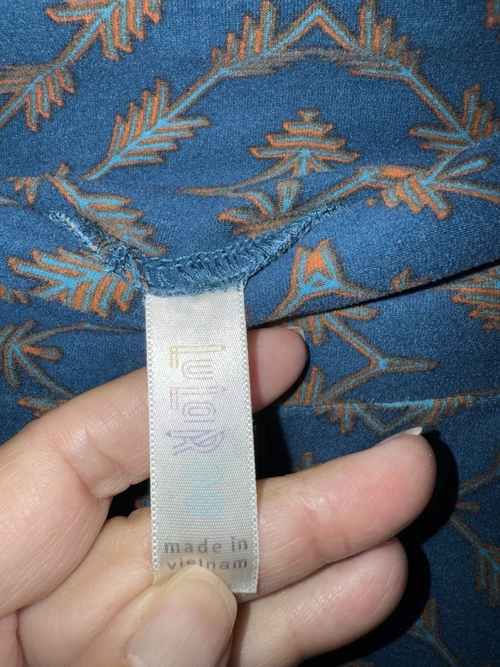 Leggings para mujer LulaRoe flechas azules y naranjas talla única Foto 4 de 4