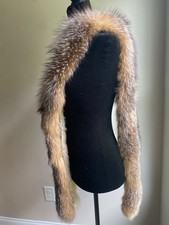 Women s brown fox fur Scarf Wrap