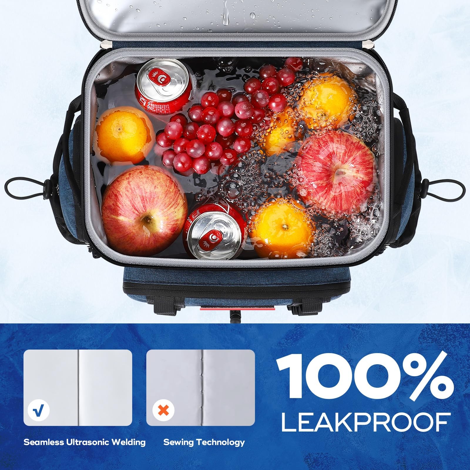 Backpack Cooler,Soft Lightweight Leakproof Cooler… - image 3