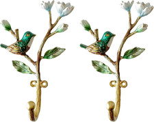 Vintage Bird Shaped Decorative Wall Hooks Rack Hangers for Hanging Clothes Coats