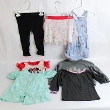 Lot of 7 Toddler Tops and Bottoms Various Brands Various Styles Girls Size 3T