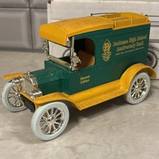 Vintage Ertl 1913 Model T Ford Replica Delivery Van Bank with Key