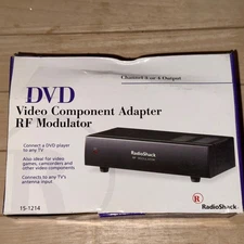 Radio Shack RF Modulator DVD Video Component Adapter 15-1214 New In Box