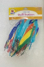 Feathers Pacon Creative Products 1/2 Ounce Small Quill Feathers Assorted Colors
