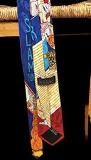 Nicole Miller 1992 Basketball PLAYERS Necktie Silk Tie RARE 100 silk 60 inches